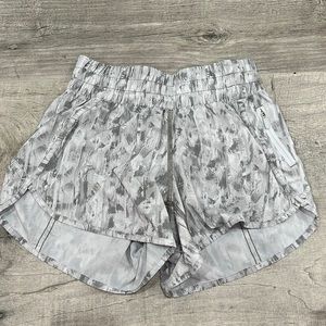 Lululemon Run Time Short 4” City Breeze Alpine White Multi Grey